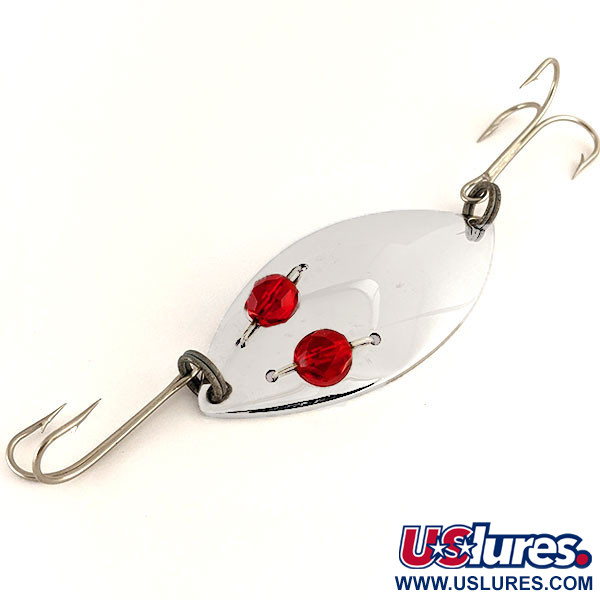 Vintage  Eppinger Red Eye junior, 1/2oz Nickel / Red Eyes fishing spoon #12364