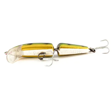 Vintage Rapala Jointed J9, 1/4oz Fire Tiger fishing lure #12365