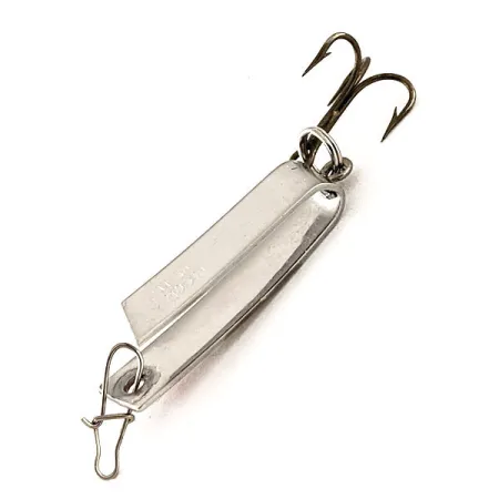 Vintage Luhr Jensen Super-Duper 501, 3/32oz Nickel / Red fishing spoon #12373