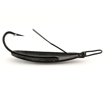 Vintage Herter's Olson Minnow, 2/5oz Black fishing spoon #12376