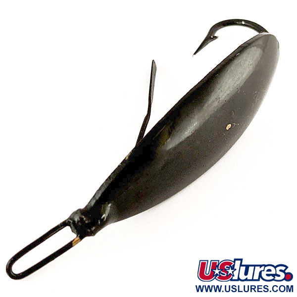 Vintage   Herter's Olson Minnow, 2/5oz Black fishing spoon #12376