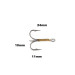   Treble Hook Eagle Claw #3 LM874,  Gold / Nickel fishing #12384