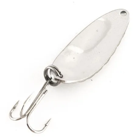 Vintage Acme Little Cleo, 1/3oz Nickel / Green fishing spoon #12399