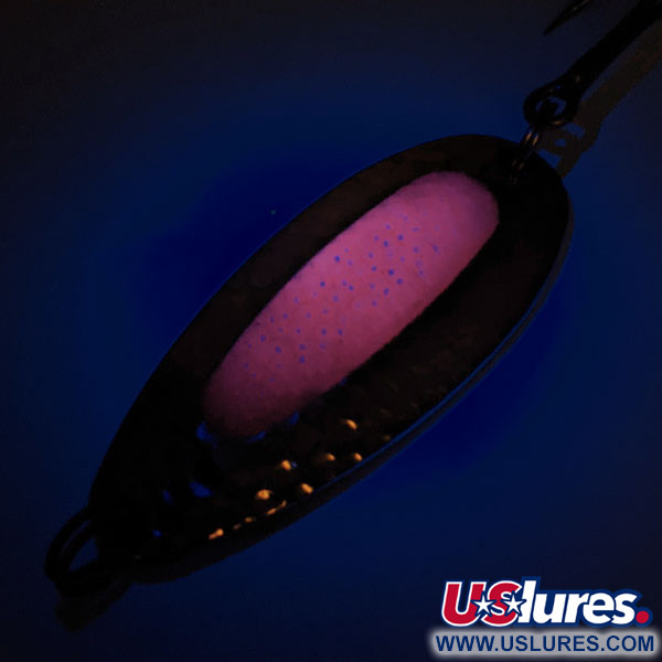 Vintage   Blue Fox Pixee UV, 3/4oz Gold / Pink fishing spoon #15718