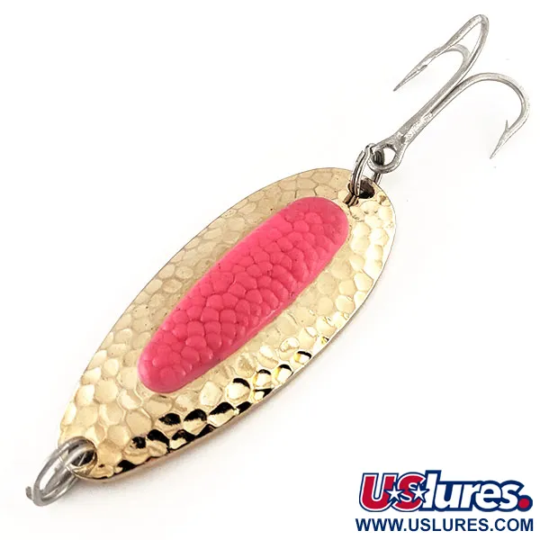 Vintage   Blue Fox Pixee UV, 3/4oz Gold / Pink fishing spoon #15718