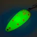 Vintage  Eppinger Dardevle Dardevlet UV, 3/4oz Chartreuse / Pink / Nickel fishing spoon #12410