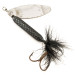 Vintage  Yakima Bait Worden’s Original Rooster Tail 6, 1/2oz Silver / Black spinning lure #12417