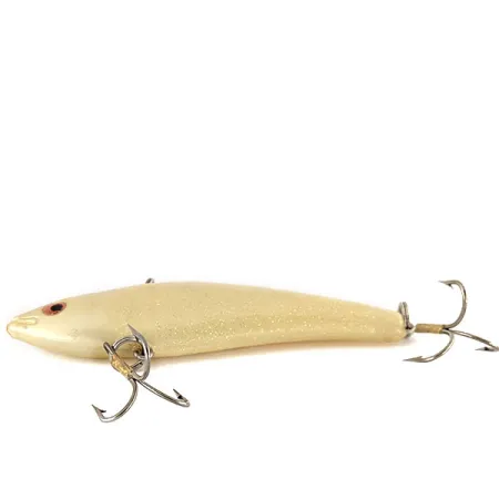 Vintage Other Saurus Vibra-Zarus, 1/2oz Yellow Glitter fishing lure #12433