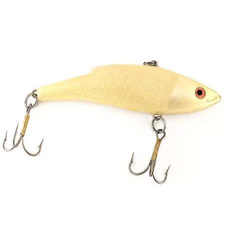 Vintage Other Saurus Vibra-Zarus, 1/2oz Yellow Glitter fishing lure #12433