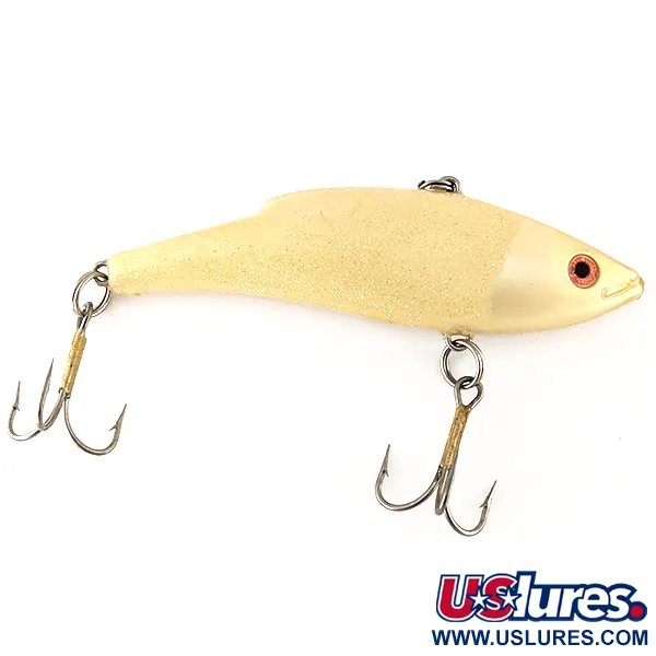 Vintage Other Saurus Vibra-Zarus, 1/2oz Yellow Glitter fishing lure #12433