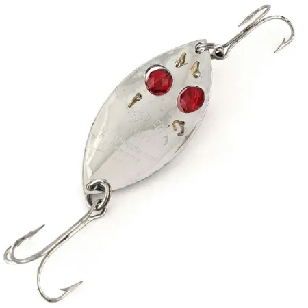 Vintage Hofschneider Red Eye junior, 1/2oz Nickel / Red fishing spoon #12440