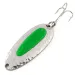 Vintage   Blue Fox Pixee UV, 3/4oz Hammered Nickel / Green fishing spoon #12445