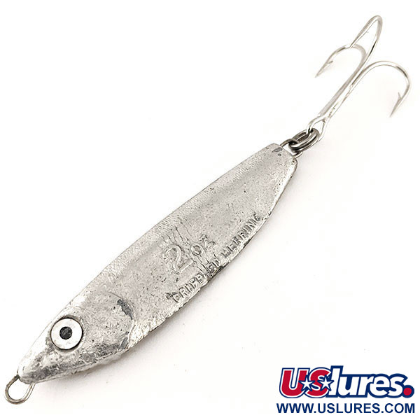Vintage Luhr Jensen Crippled Herring , 1 3/4oz Silver fishing spoon #12454
