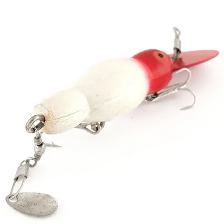 Vintage Kmart Kresge #380, 1/3oz Red / White fishing lure #12462