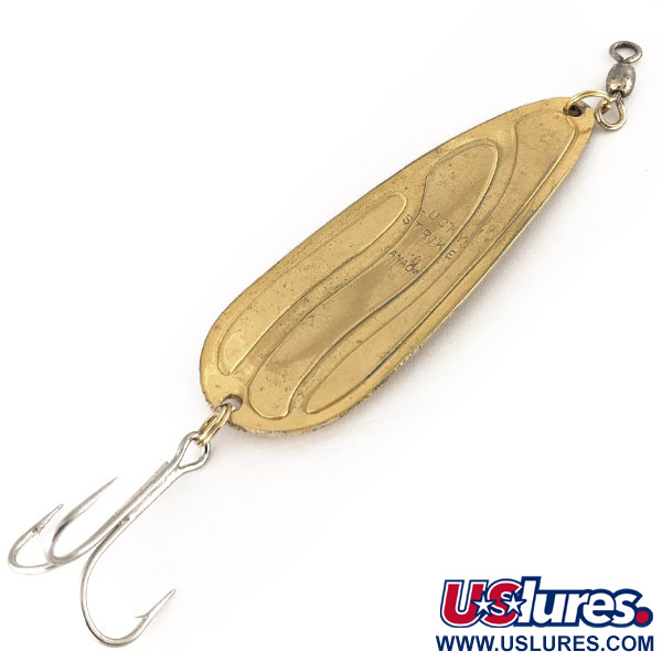 Vintage   Lucky Strike Spoon, 1oz Gold fishing spoon #12479