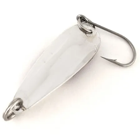 Vintage Len Thompson Northern King NK 2 D, 2/5oz Nickel / Red fishing spoon #12484