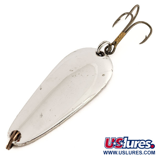 Vintage   Luhr Jensen Rocket , 1/2oz Nickel fishing spoon #12496