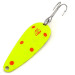 Vintage  Eppinger Dardevle Imp UV, 2/5oz Yellow / Pink / Nickel fishing spoon #12513