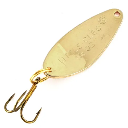 Vintage Acme Little Cleo, 1/4oz Gold / Red fishing spoon #12515