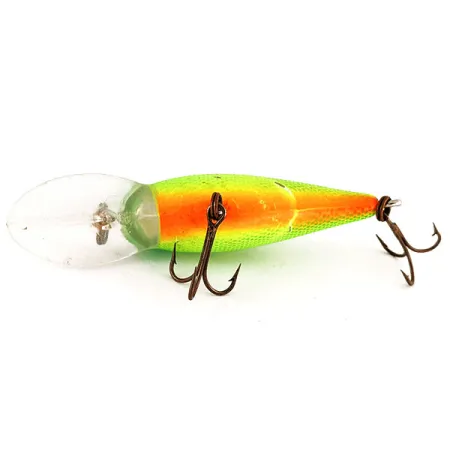 Vintage Bomber model 7A baby striper, 1/2oz Chartreuse fishing lure #12520
