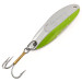 Vintage  Acme Kastmaster, 3/4oz Nickel / Green fishing spoon #12526