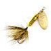Vintage  Yakima Bait Worden’s Original Rooster Tail, 3/16oz Gold / Yellow spinning lure #12540