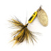 Vintage  Yakima Bait Worden’s Original Rooster Tail, 1/8oz Gold / Yellow spinning lure #12543