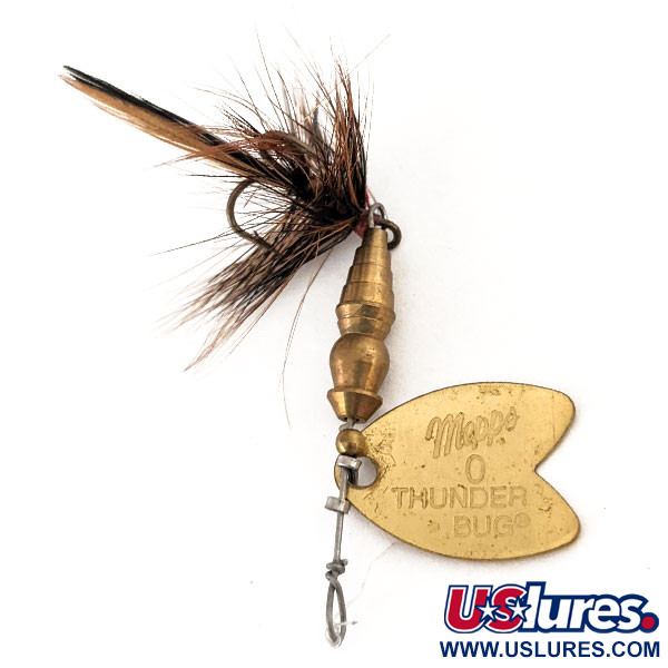 Vintage   Mepps Thunder Bug, 3/32oz Gold spinning lure #12557