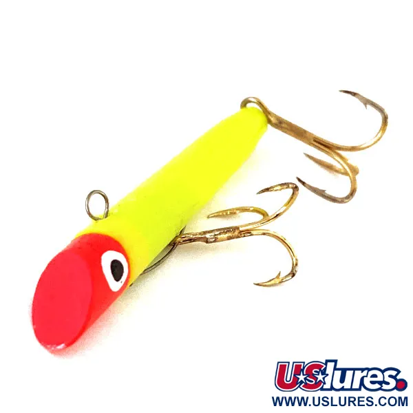 Vintage   Sea Striker Got-Cha Gotcha G100 Series UV, 1oz Chartreuse / Red fishing lure #12563