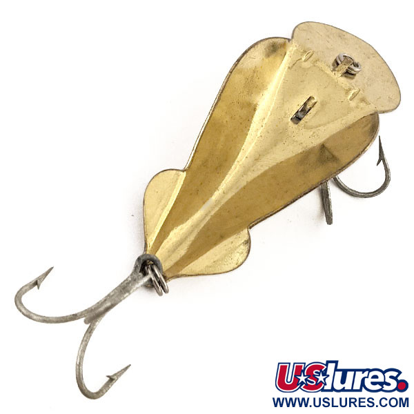 Vintage   Buck Perry Spoonplug, 1/2oz Gold fishing spoon #12600