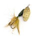 Vintage  Yakima Bait Worden’s Original Rooster Tail 2, 1/8oz Brass / Green spinning lure #12610