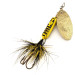 Vintage  Yakima Bait Worden’s Original Rooster Tail, 3/16oz Yellow / Brass spinning lure #12615