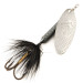 Vintage  Yakima Bait Worden’s Original Rooster Tail 6, 1/2oz Silver / Black spinning lure #12620