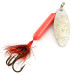 Vintage  Yakima Bait Worden’s Original Rooster Tail, 2/5oz Silver / Pink spinning lure #12628