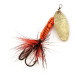 Vintage  Yakima Bait Worden’s Original Rooster Tail, 1/4oz Brass / Orange spinning lure #12634