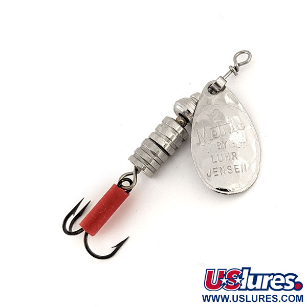 Vintage   Luhr Jensen Metric, 3/16oz Nickel spinning lure #12641