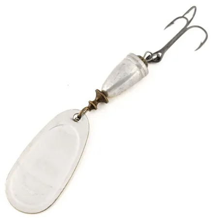 Vintage Blue Fox Super Vibrax 4, 3/8oz Silver spinning lure #12643