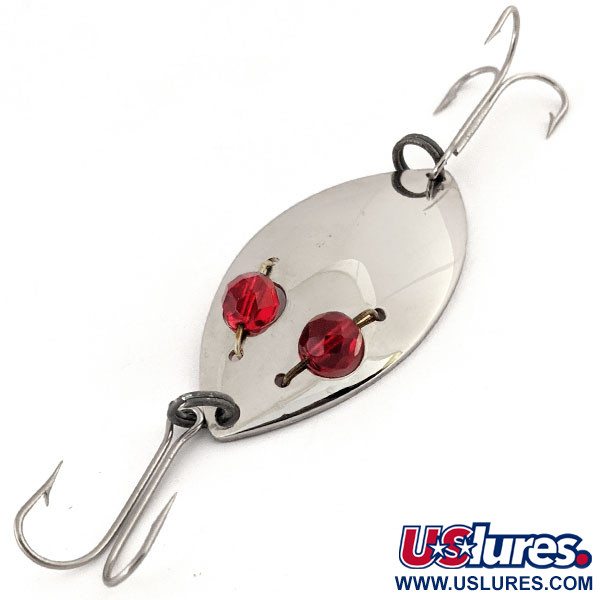 Vintage  Eppinger Red Eye junior, 1/2oz Nickel / Red Eyes fishing spoon #12651