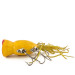 Vintage   Fred Arbogast Hula Popper, 1/2oz Yellow fishing lure #12657
