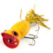 Vintage   Fred Arbogast Hula Popper, 1/2oz Yellow fishing lure #12657
