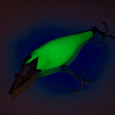 Vintage Rebel Fastrac Shallow Floater UV, 1/3oz Green / Blue Eyes spinning lure #12658