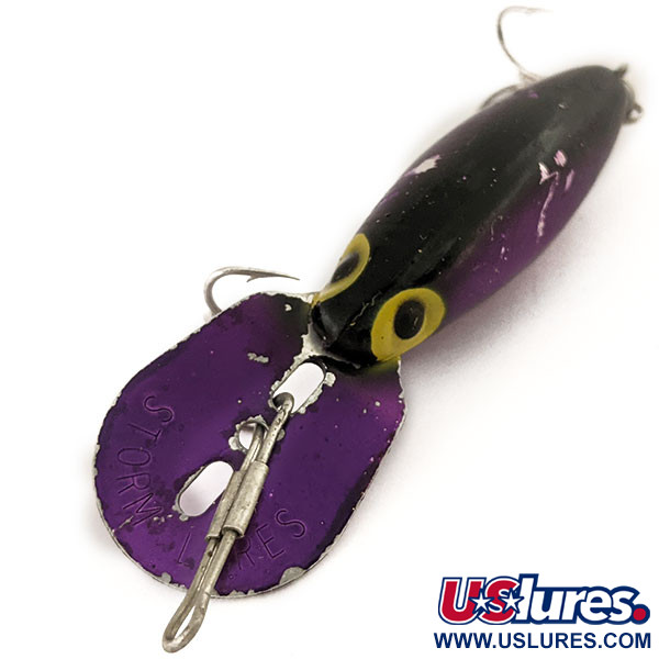 Vintage Storm Hot'N'Tot Thin Fin, 1/4oz Purple fishing lure #12659