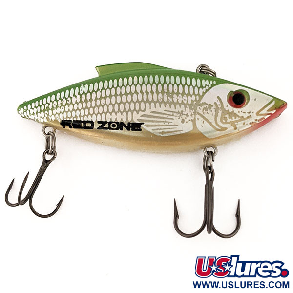 Old lure 3 in. long Red zone Rattlin Crankbait for Big Bass fishing.