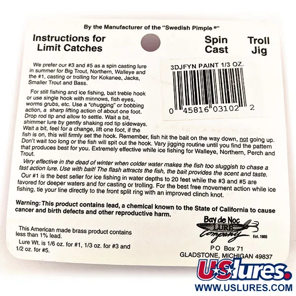 Bay de Noc Do-Jigger #3 UV