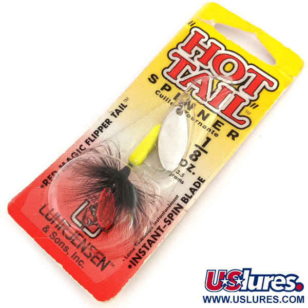   Luhr Jensen Hot Tail, 1/8oz Yellow / Nickel / Black spinning lure #12677