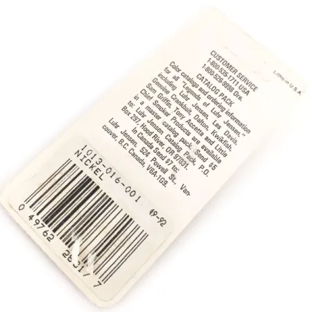 Luhr Jensen Lil' Kroc (Krocodile Stubby) , 3/16oz Nickel fishing spoon #15644