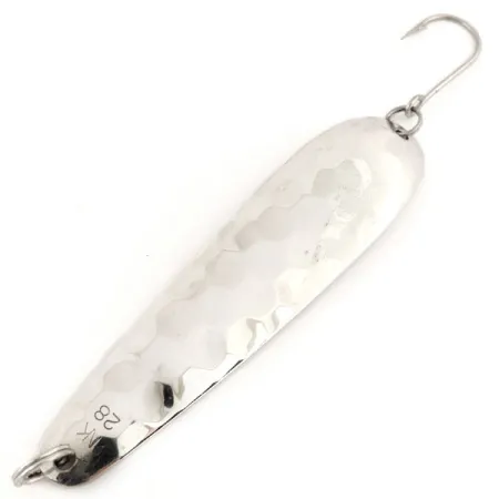 Vintage Len Thompson Northern King NK28, 1/2oz Silver fishing spoon #12691