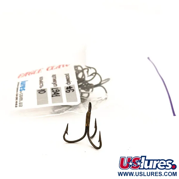Treble Hook Eagle Claw #6 L941, Bronze (Brass) fishing #12715