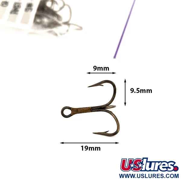 Treble Hook Eagle Claw #6 L941, Bronze (Brass) fishing #12715