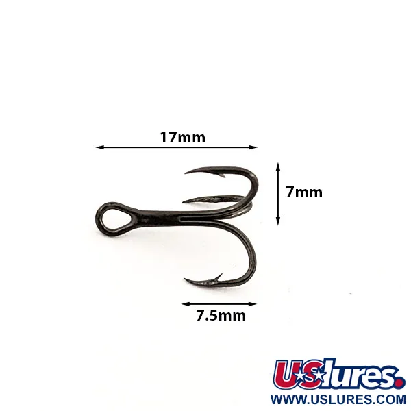Treble Hook Eagle Claw #10 L374BP, Black fishing #12736